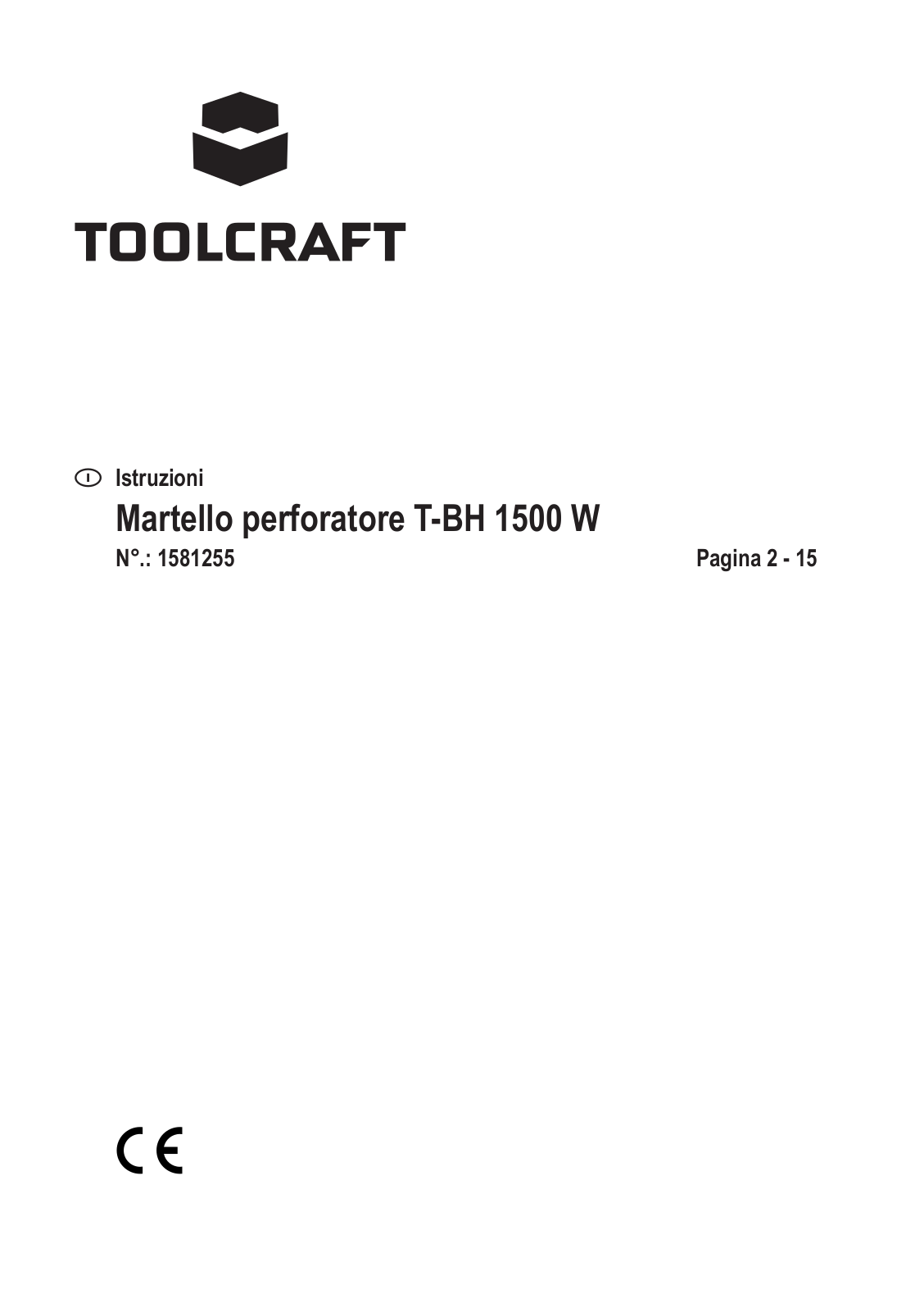 TOOLCRAFT 1581255 Instructions