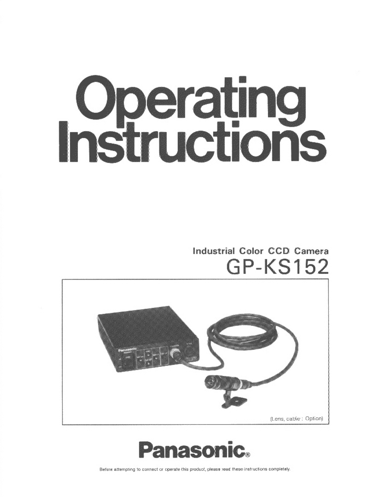 Panasonic GP-KS152 User Manual