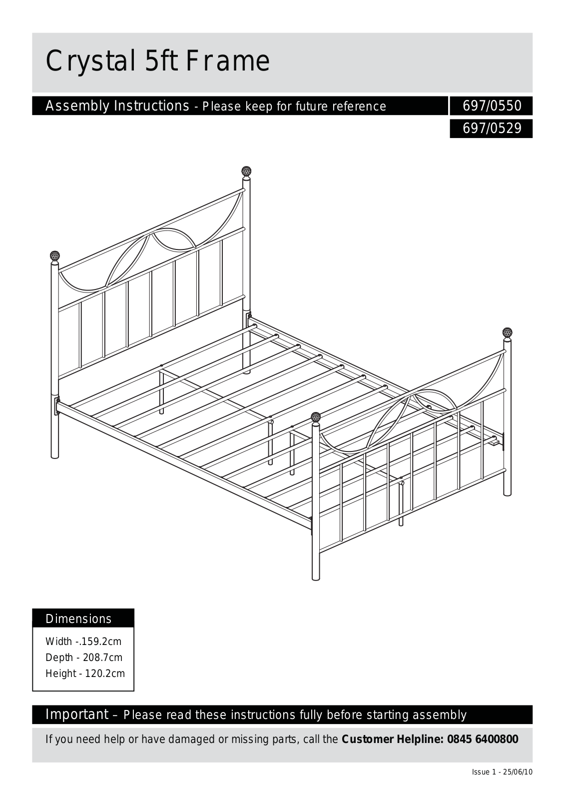 Argos HD-2334K ASSEMBLY INSTRUCTIONS