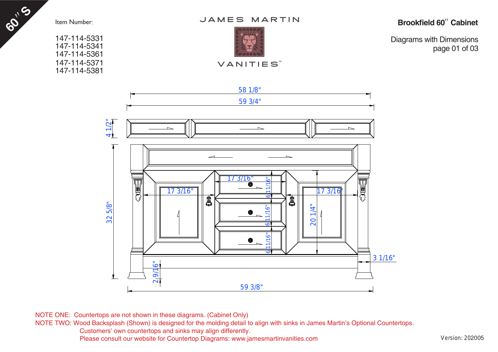 James Martin Furniture JMT12821 Dimensions - ManualMachine.com