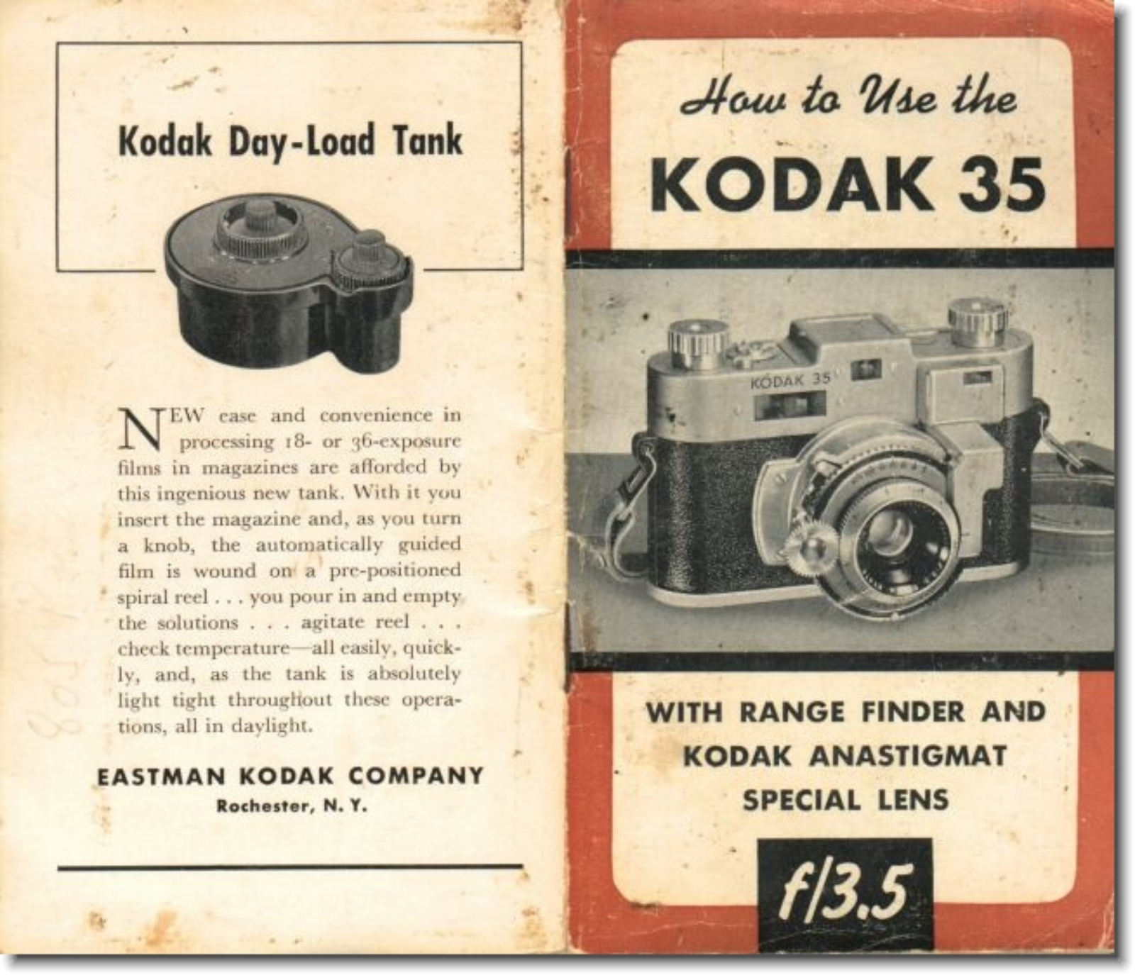 Kodak 35 Instruction Manual