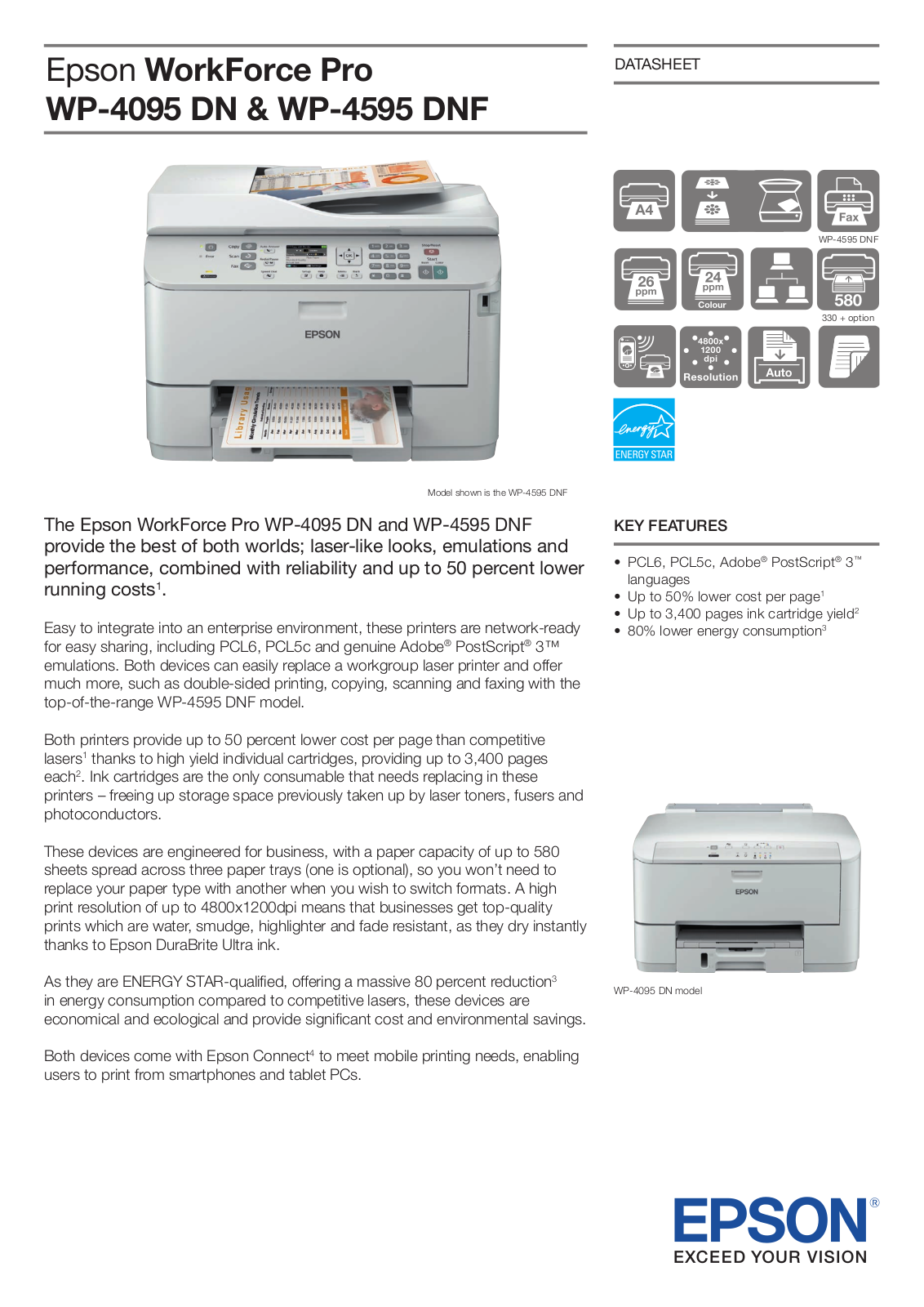 EPSON WP-4595 DNF, WP-4095 DN User Manual