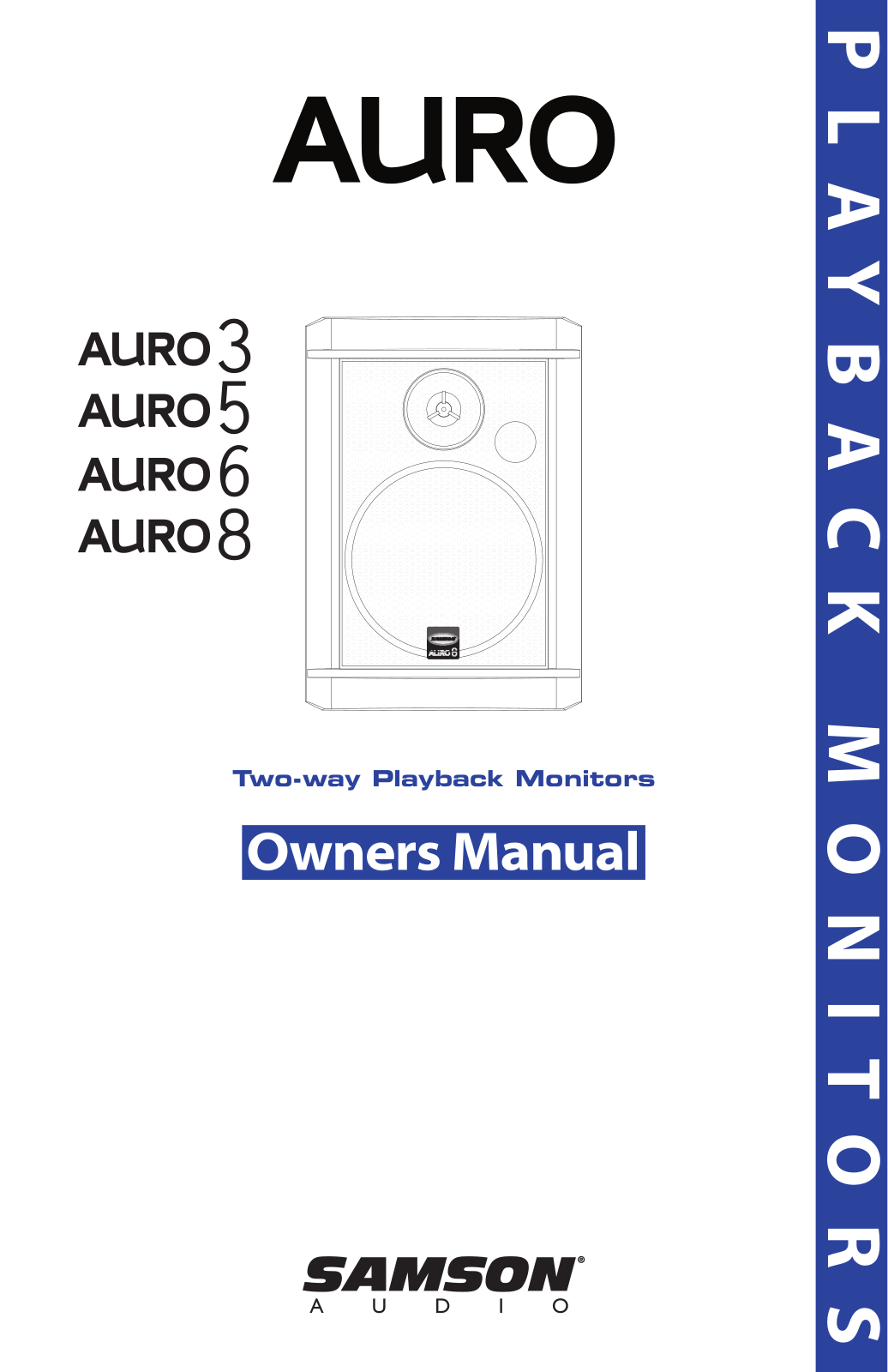 Samson AURO6, AURO8, AURO5, AURO3 User Manual