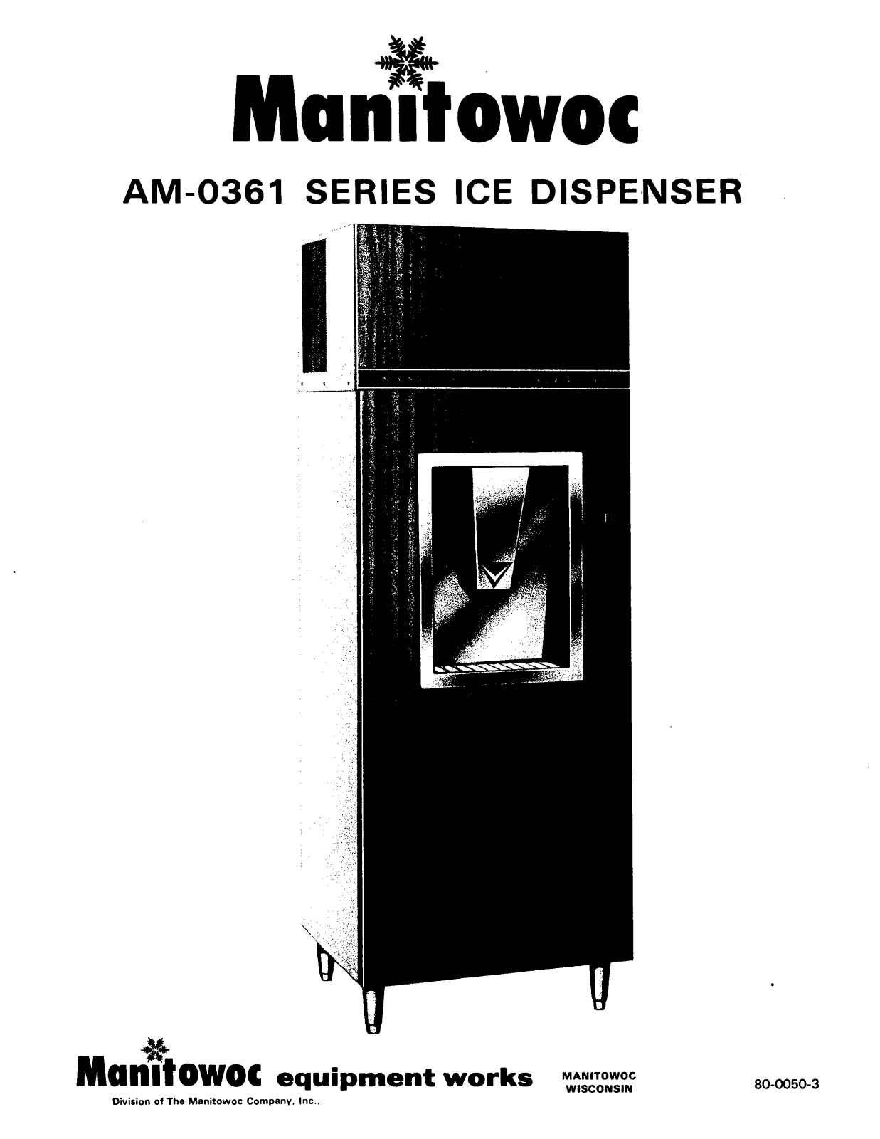 Manitowoc Ice AM0362 Installation Manual