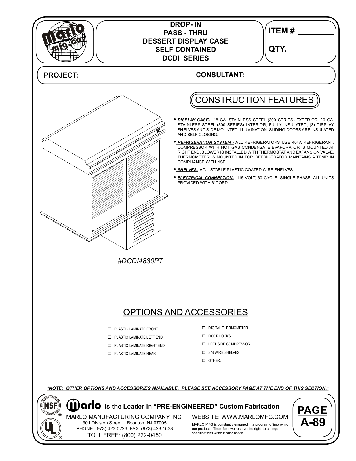 Marlo DC4830SDIPT User Manual