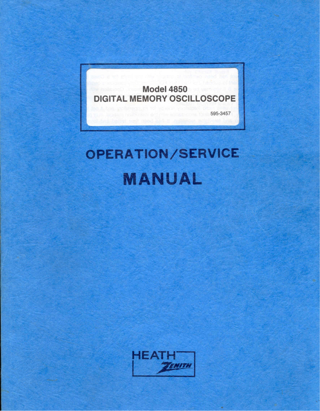 Heathkit ID-4850 Service Manual