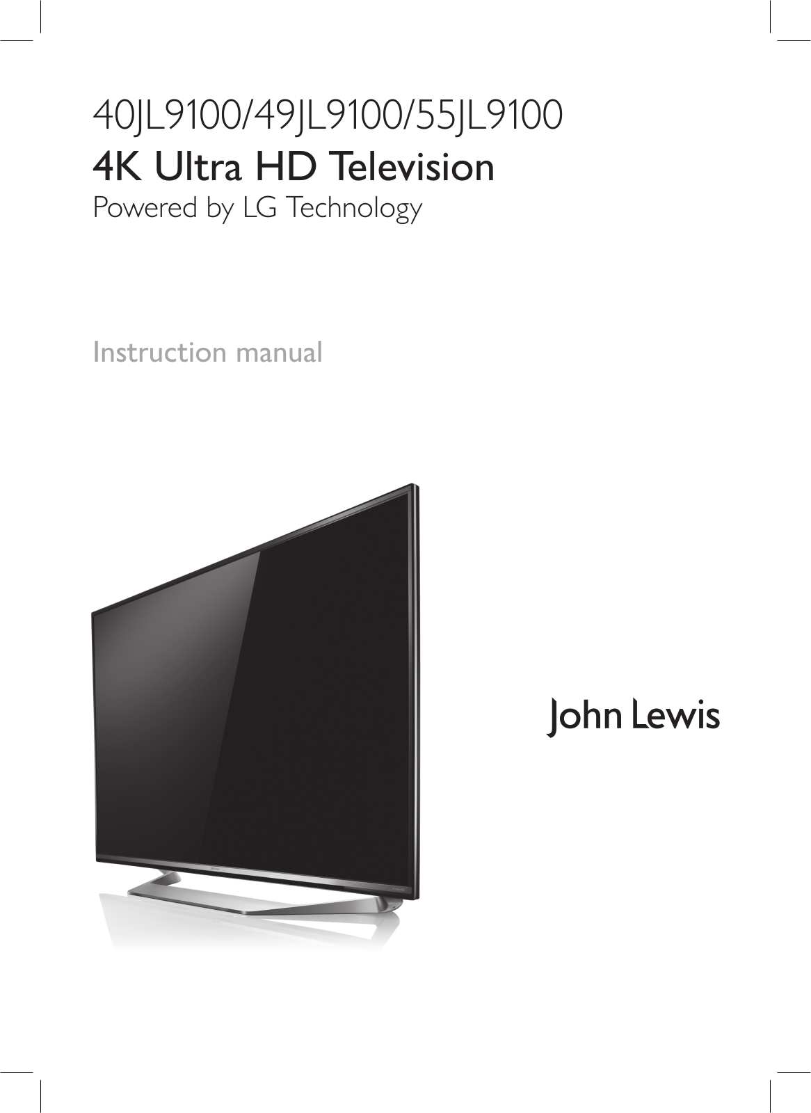 LG 40JL9100 Owner’s Manual