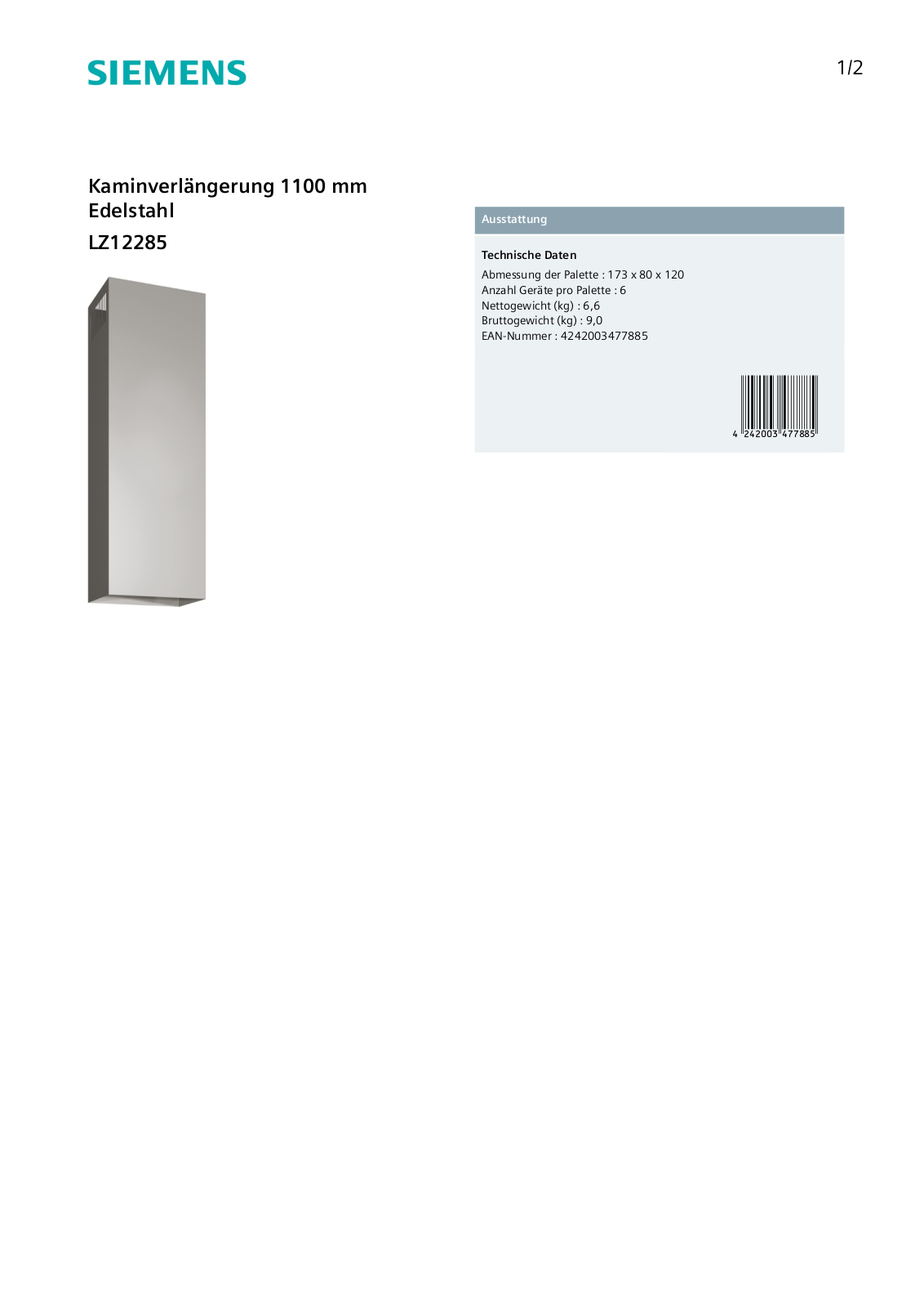 Siemens LZ12285 User Manual