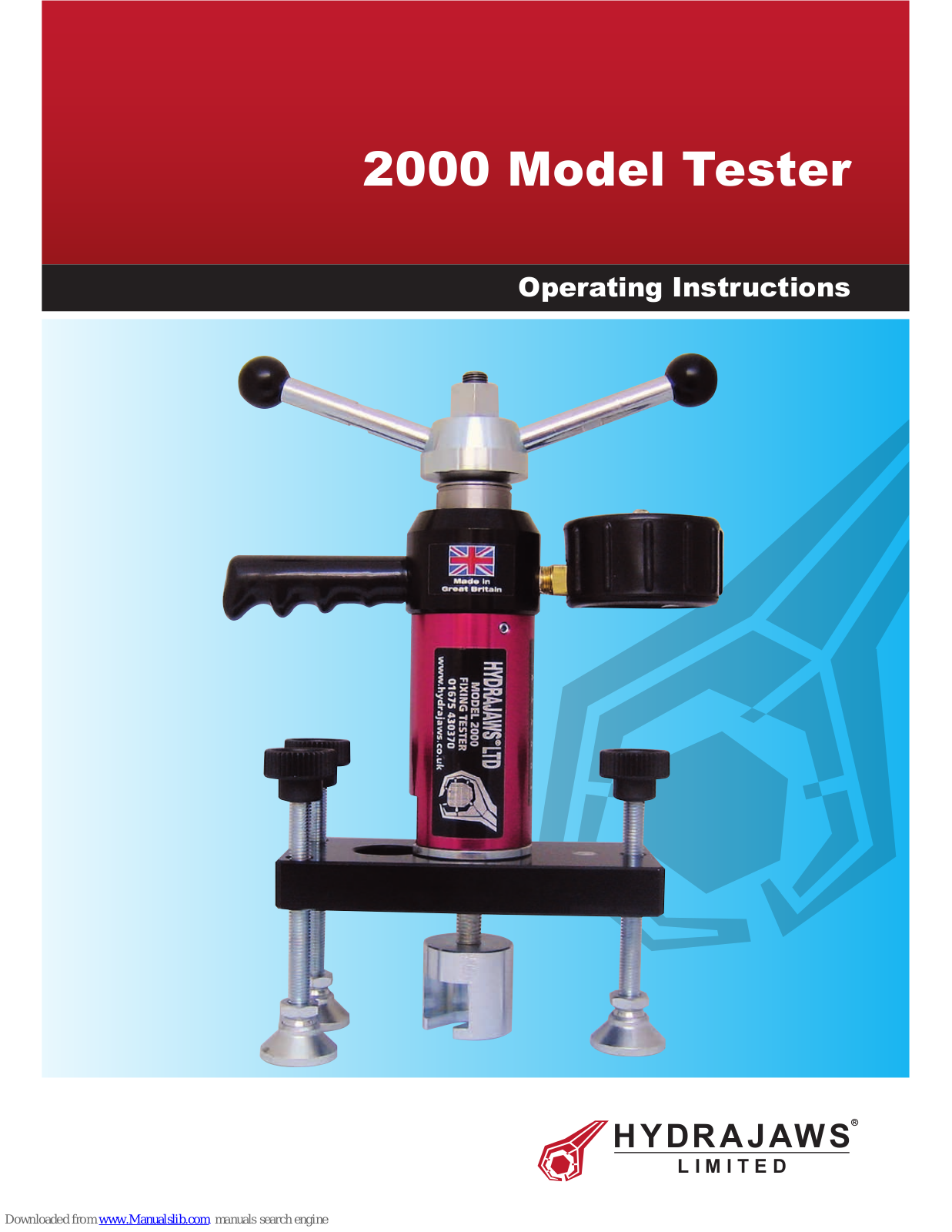 Hydrajaws 2000 Operating Instructions Manual - ManualMachine.com