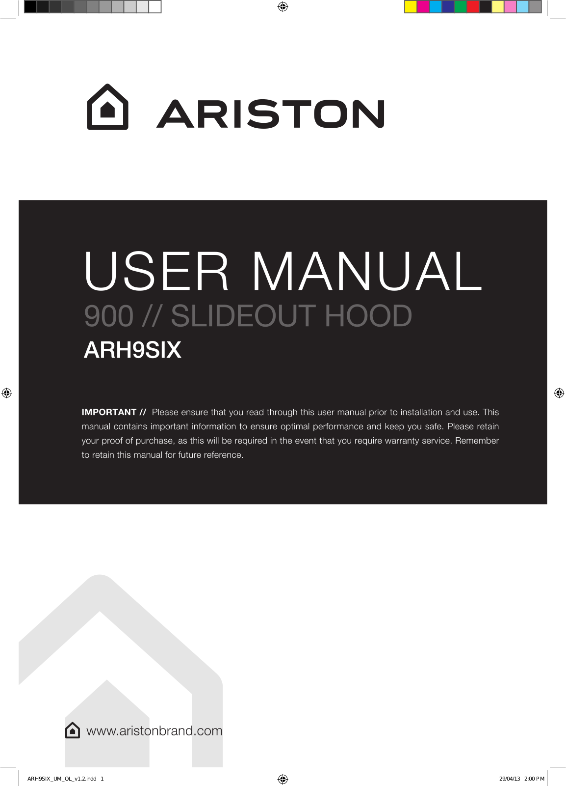 Ariston ARH9SIX-L User Manual