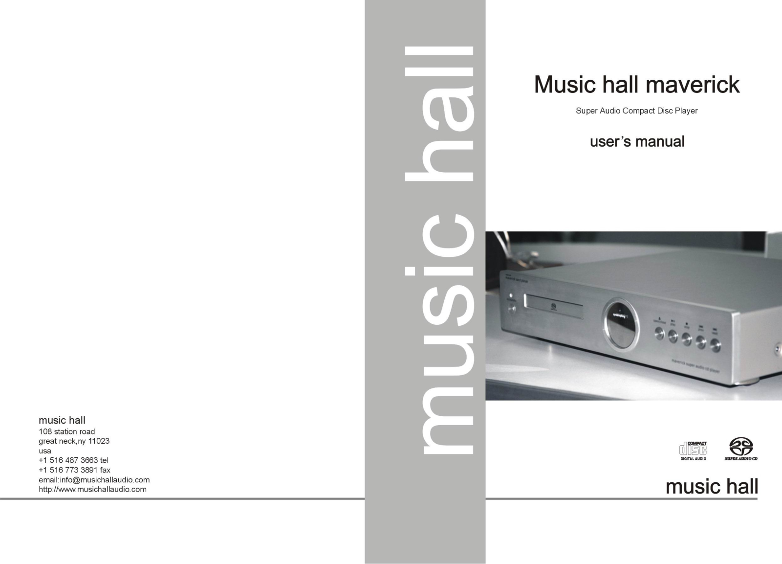 Music hall MAVERICK user Manual