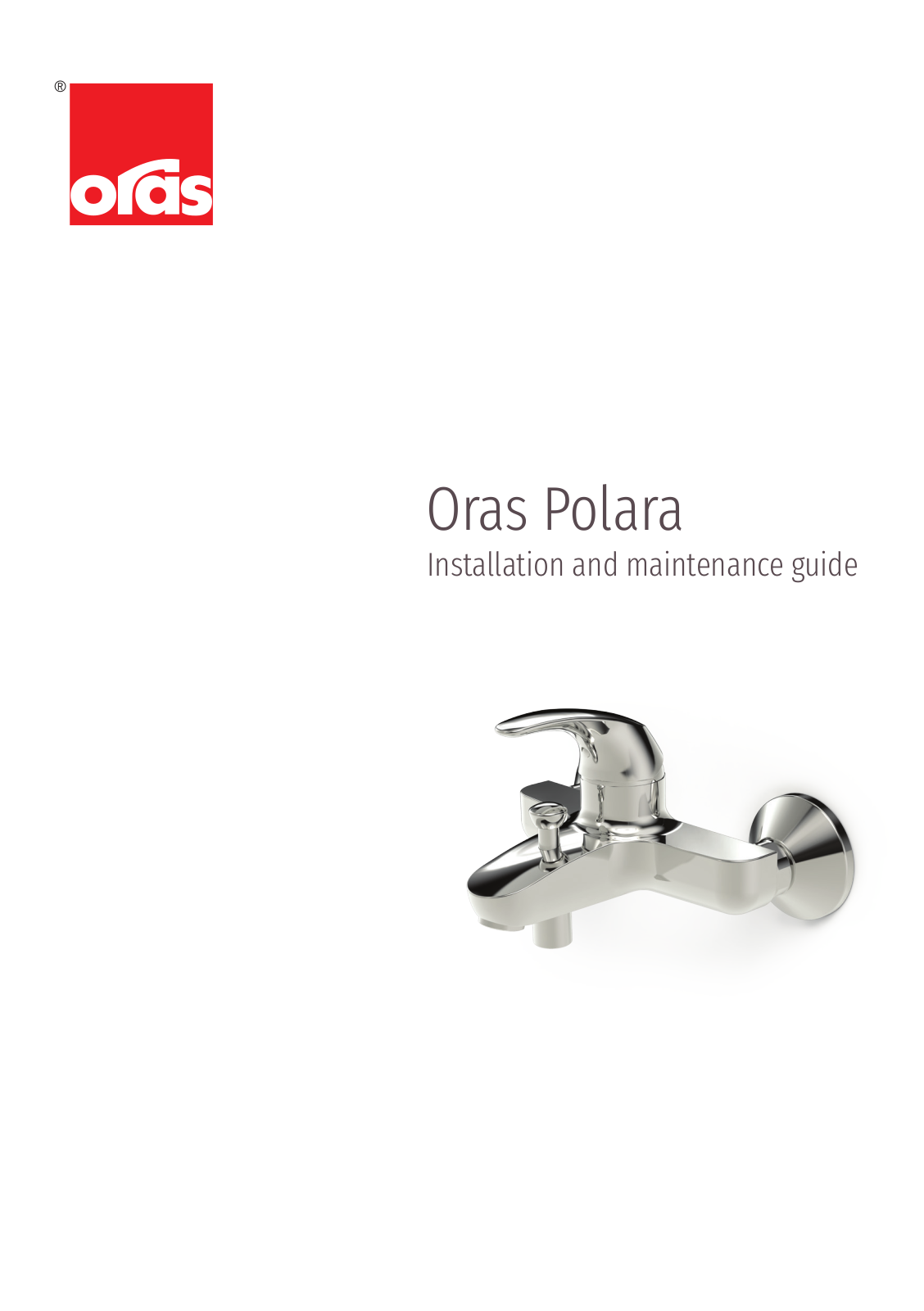 Oras Polara 1448Y, Polara 1447Y, Polara 1440Y, Polara 1470Y, Polara 1446Y Installation and maintenance guide