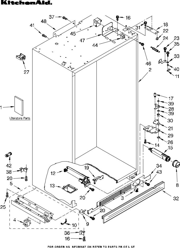 KitchenAid KSSO48QTX00 Parts List