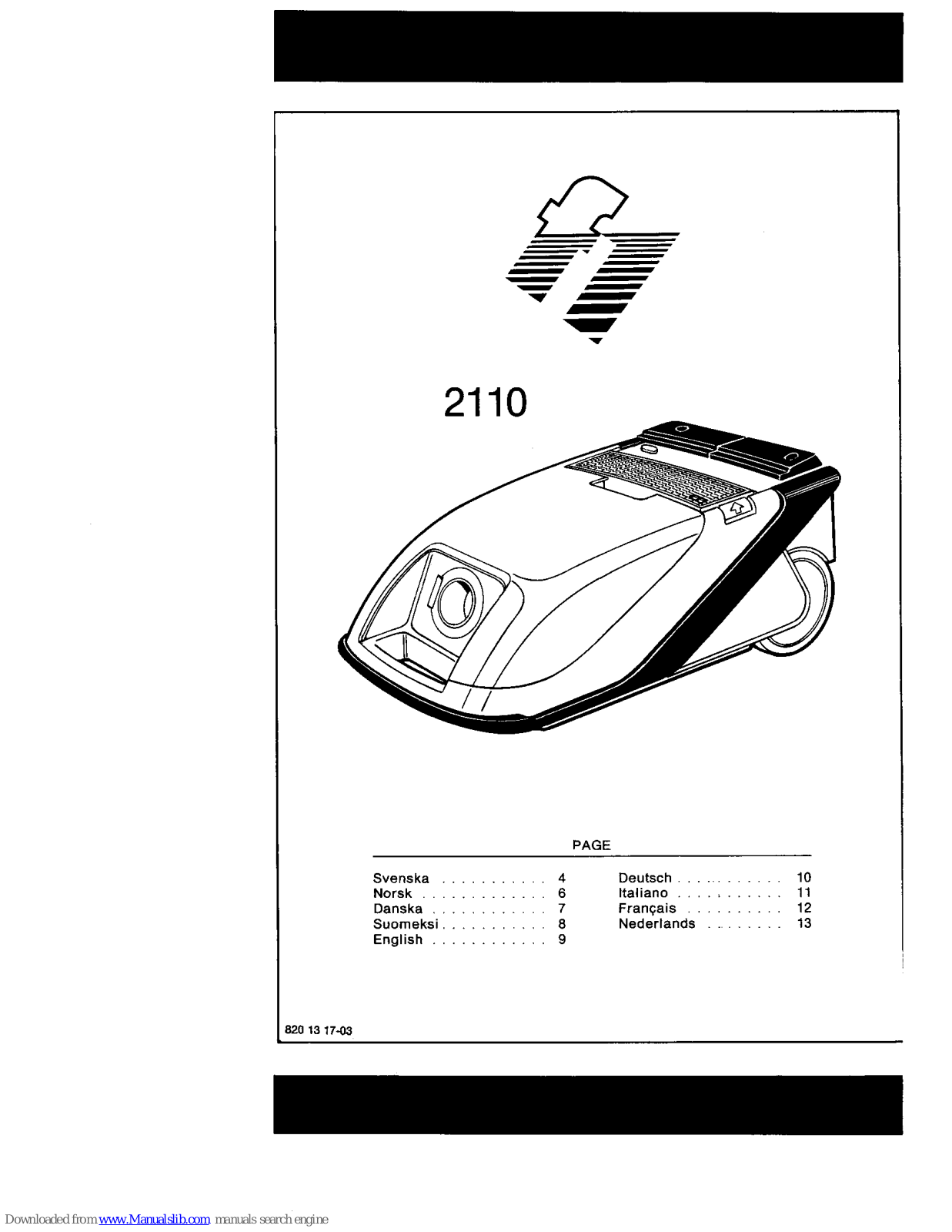 VOLTA U2110, U2130, F1 2110 User Manual