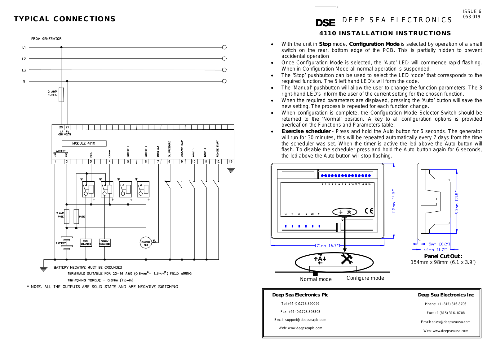 Deep SEA Electronics 4110 User Manual