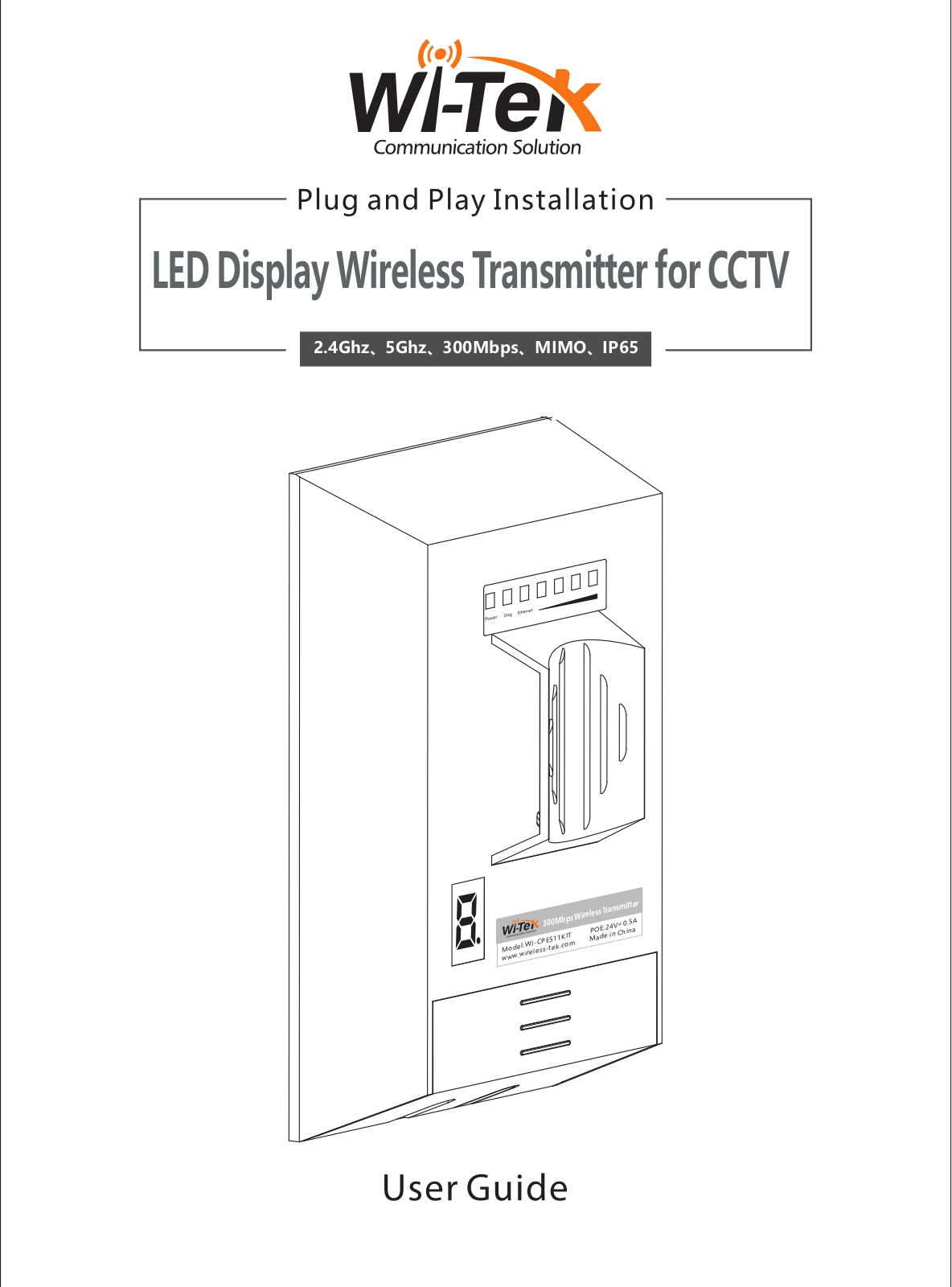 Wi-Tek WI-CPE111-Kit, WI-CPE511-Kit User Manual