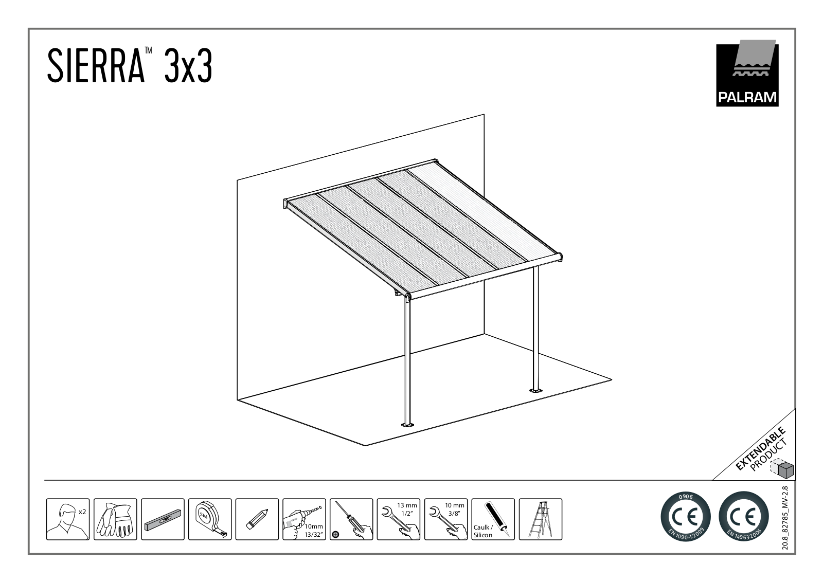 Palram SIERRA 3x3 User guide - ManualMachine.com