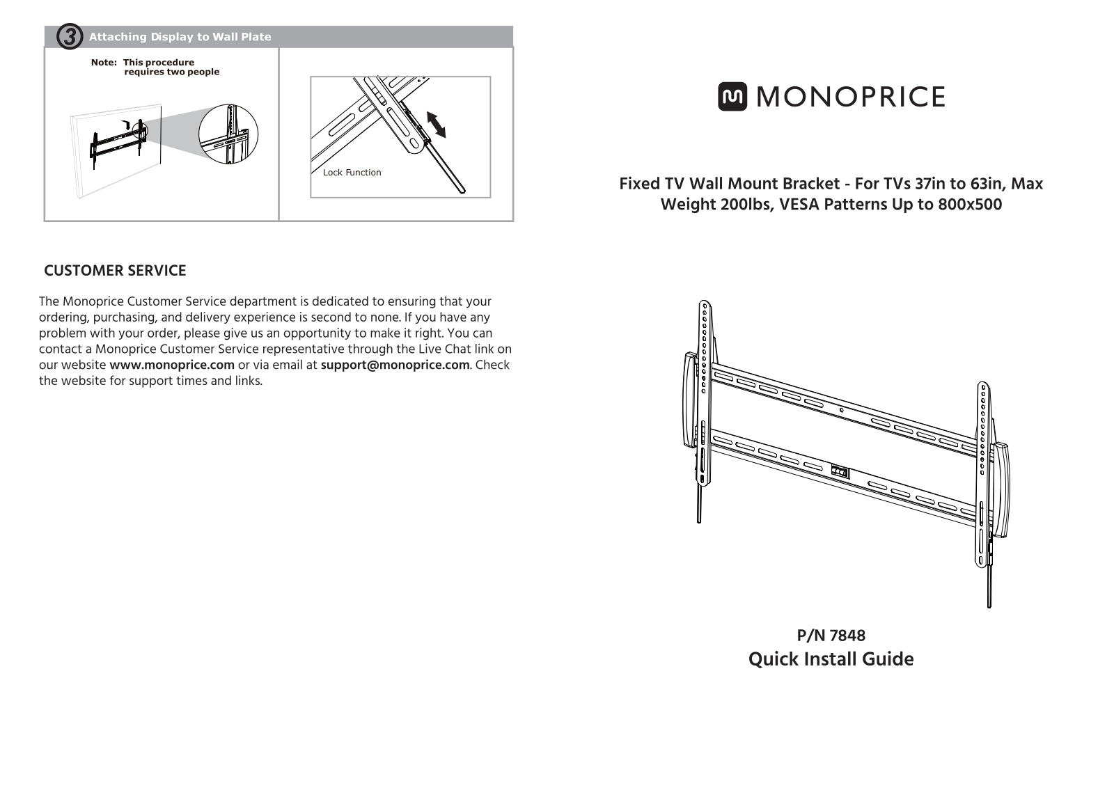 Monoprice 7848 User Manual