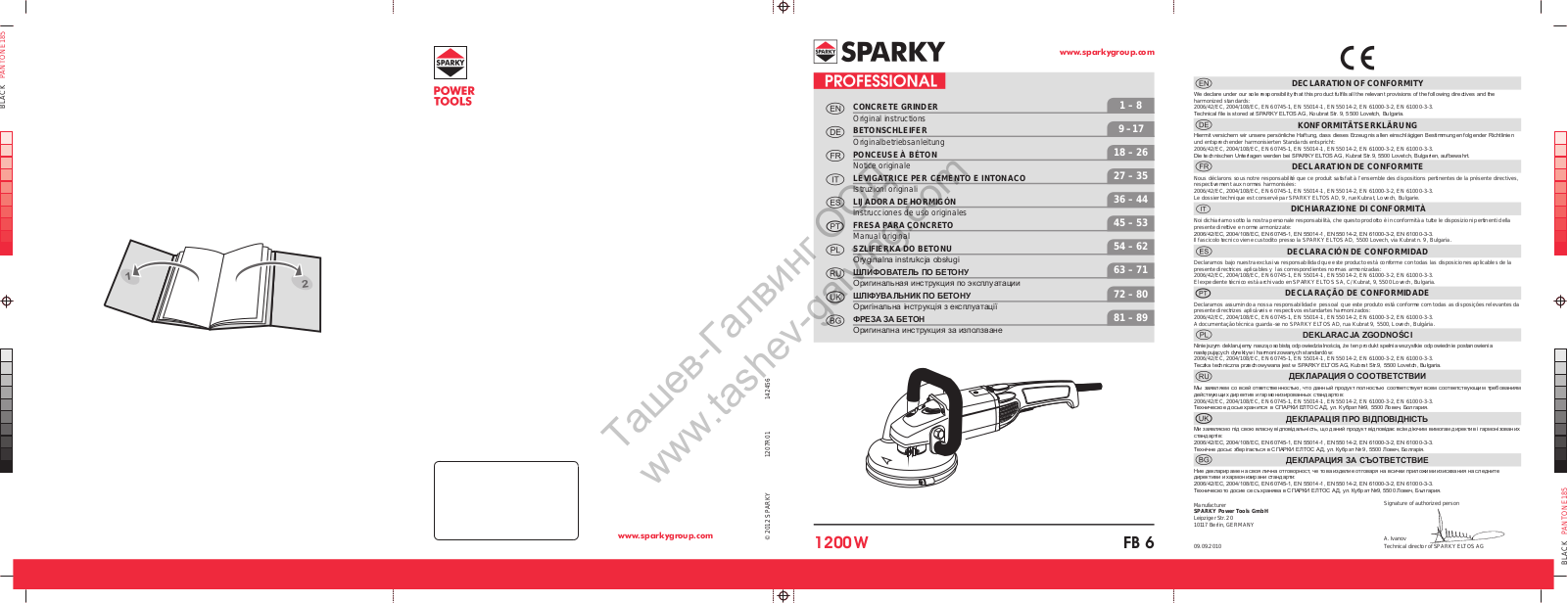 Sparky Group FB 6 Original Instructions Manual