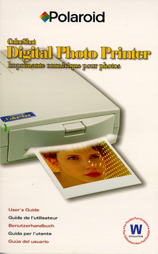 Polaroid DIGITAL PHOTO PRINTER User Manual