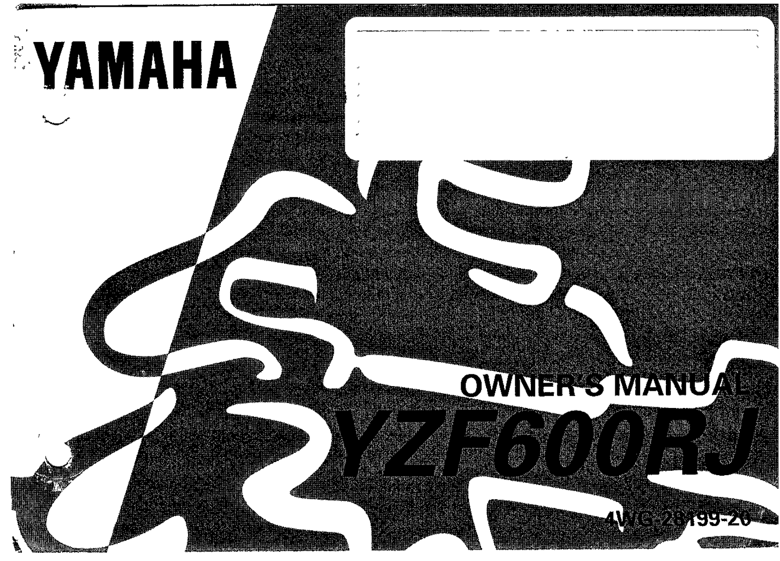 Yamaha YZF600R J 1997 Owner's manual