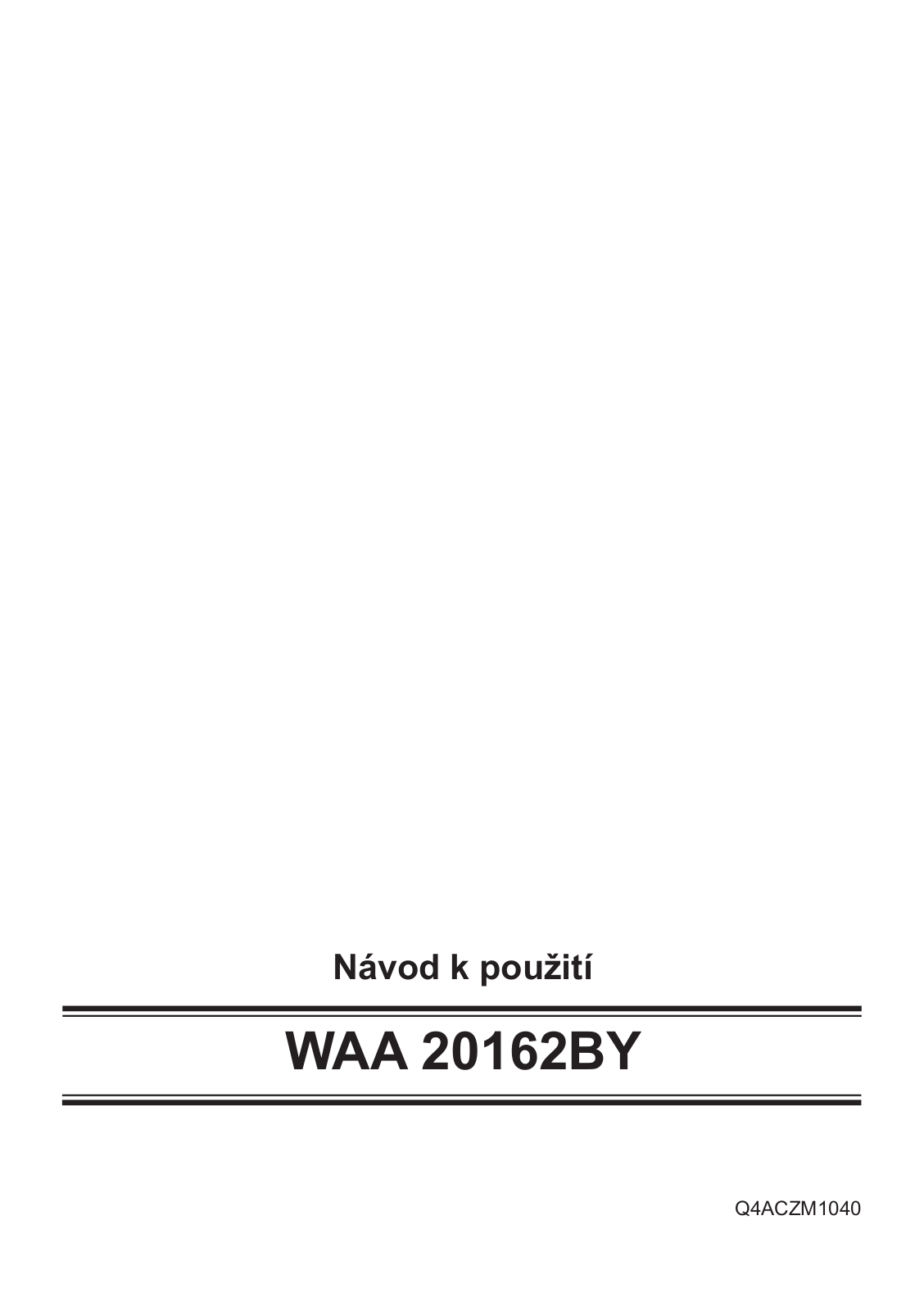Bosch WAA 20162 BY User Manual