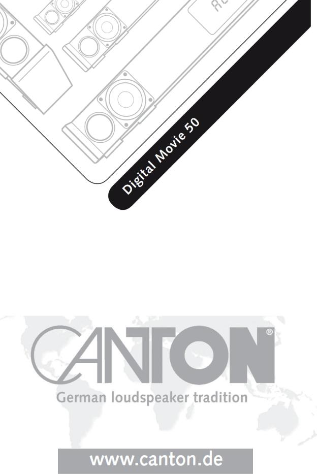Canton DM50, DM50SE, DM900 User Manual