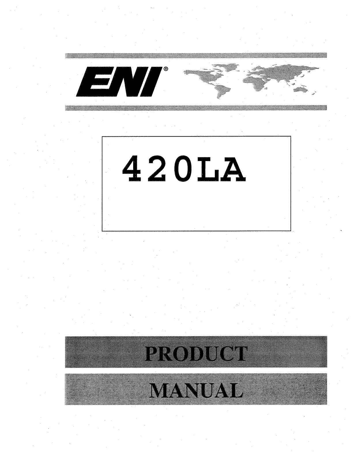 ENI 420LA Service manual