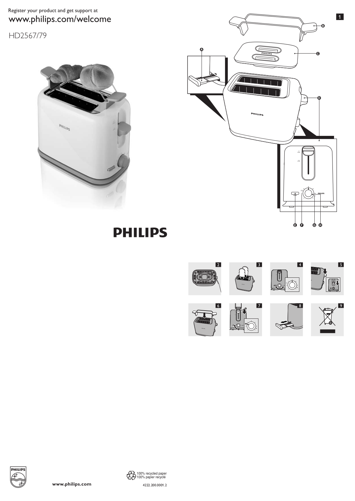 Philips HD2567-79 User Guide