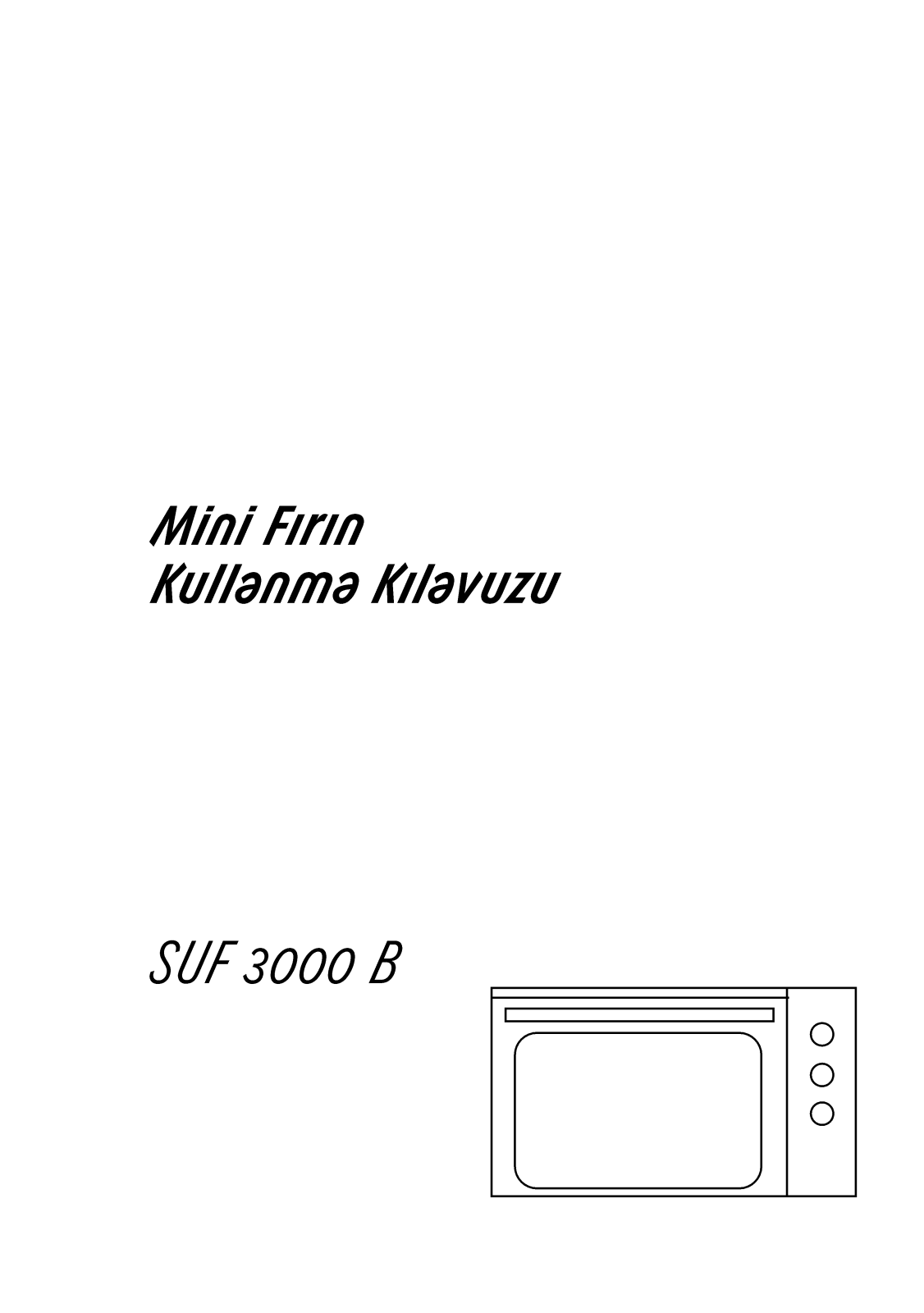 Arçelik SUF 3000 B User manual