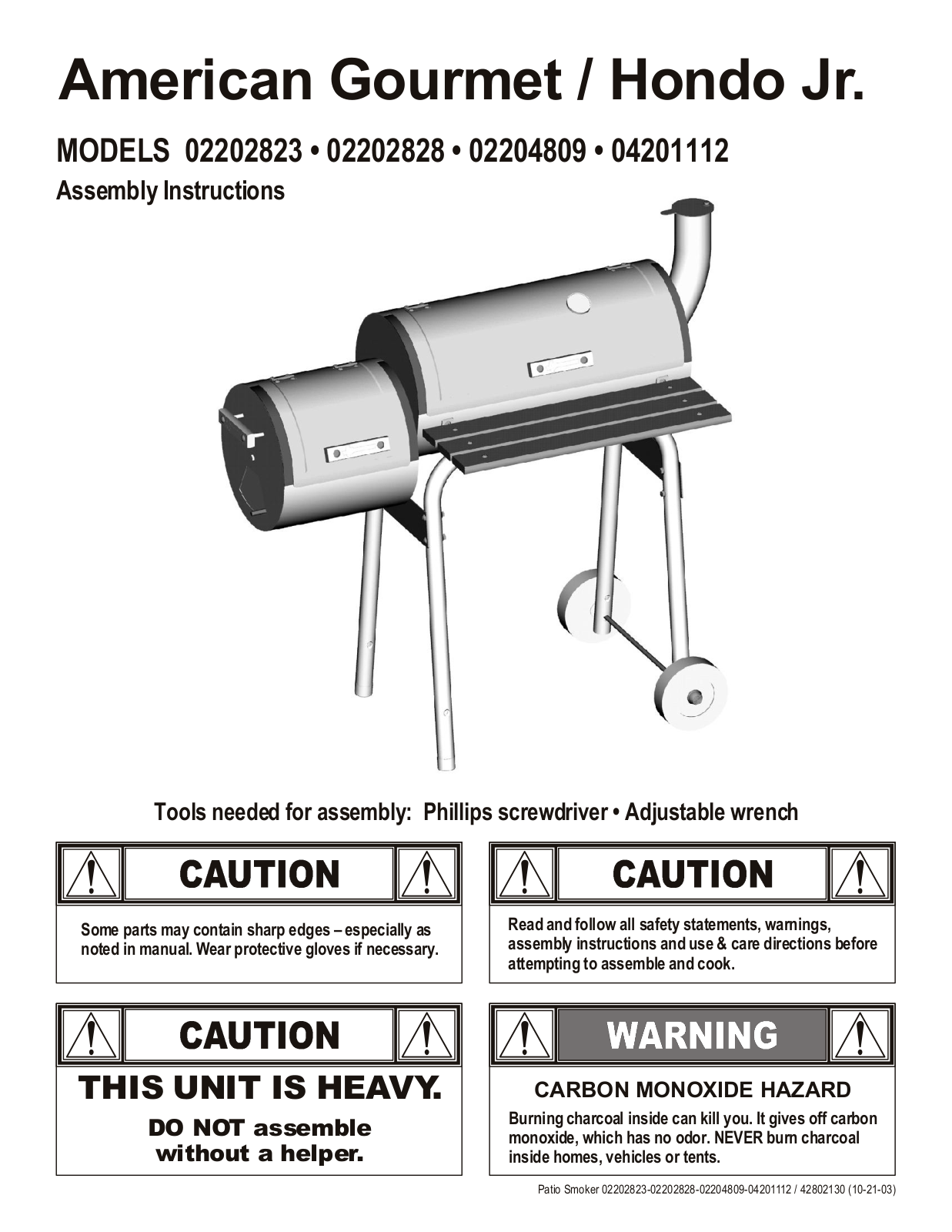 Charbroil 04201112 Owner's Manual