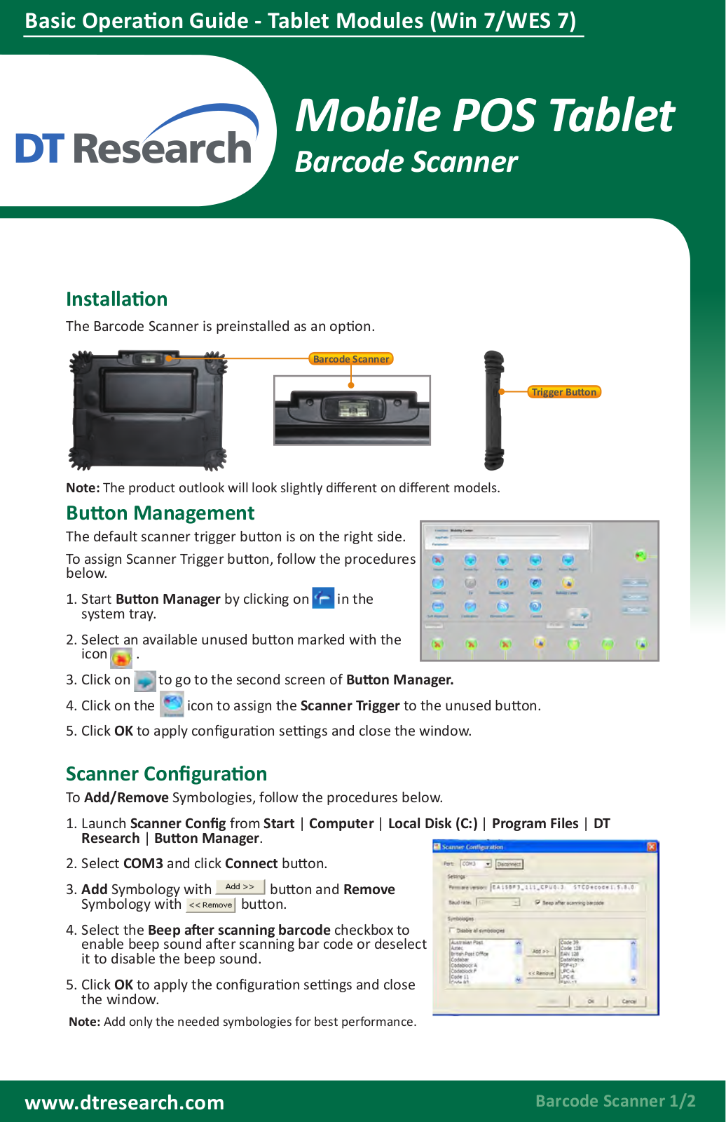 WebDT DT312, DT362, DT390, DT390i User Manual