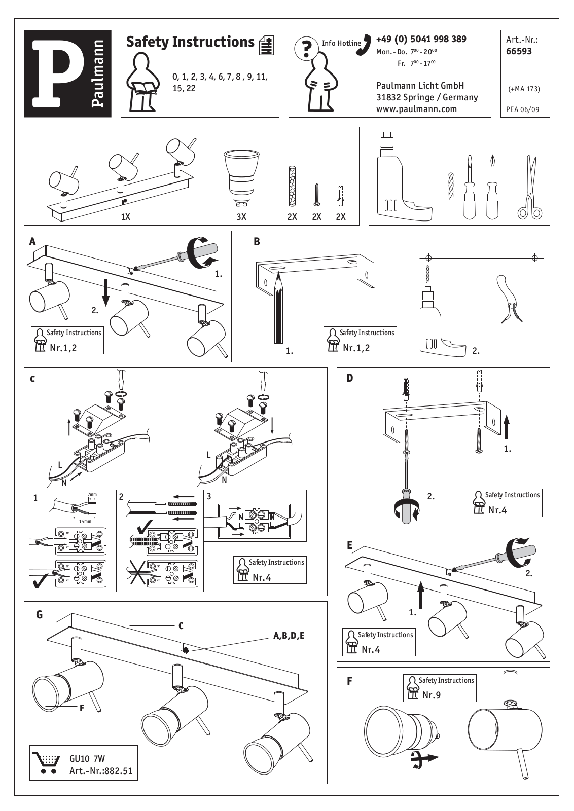 Paulmann 66593 Safety instructions - ManualMachine.com