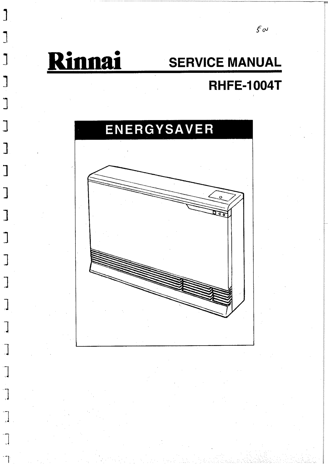 Rinnai 1004T Service Manual