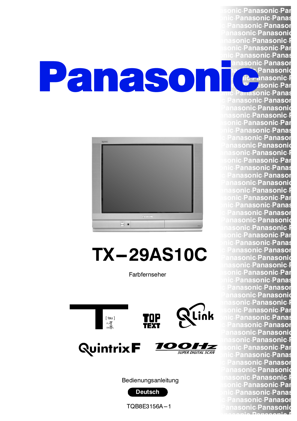 PANASONIC TX-29AS10C User Manual