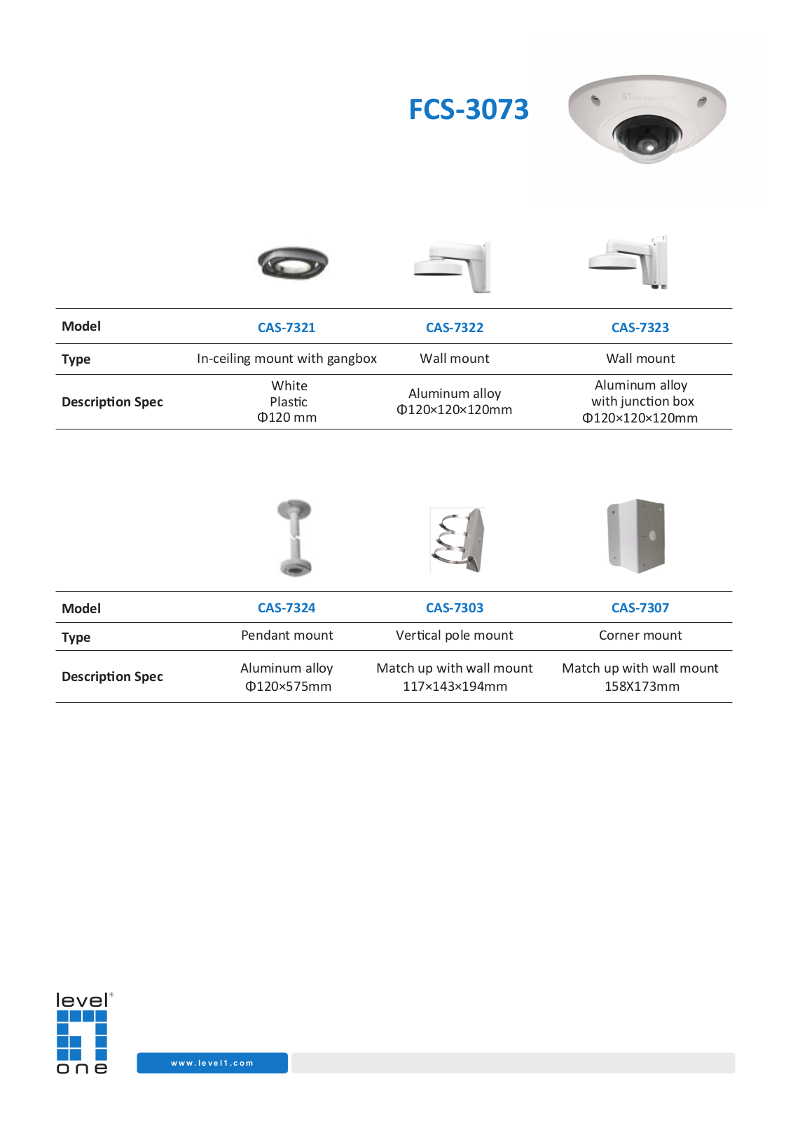 Level One CAS-7322 User Manual