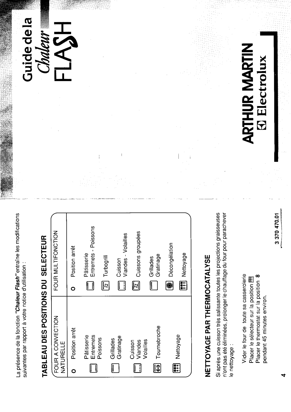 ARTHUR MARTIN FE2509B1 User Manual