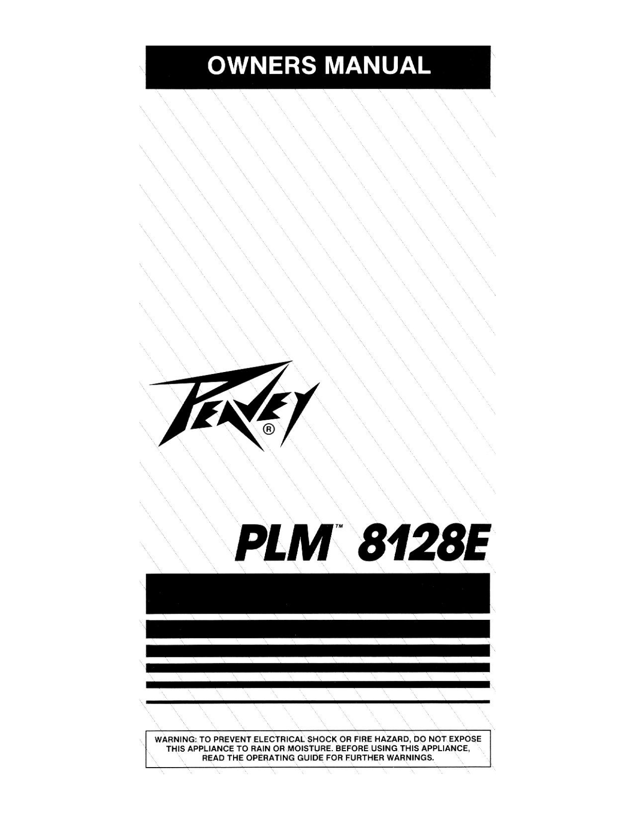 Peavey PLM 8128E User Manual