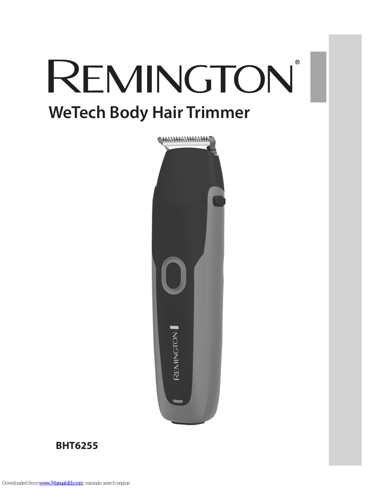 Remington WeTech BHT6255 User Manual