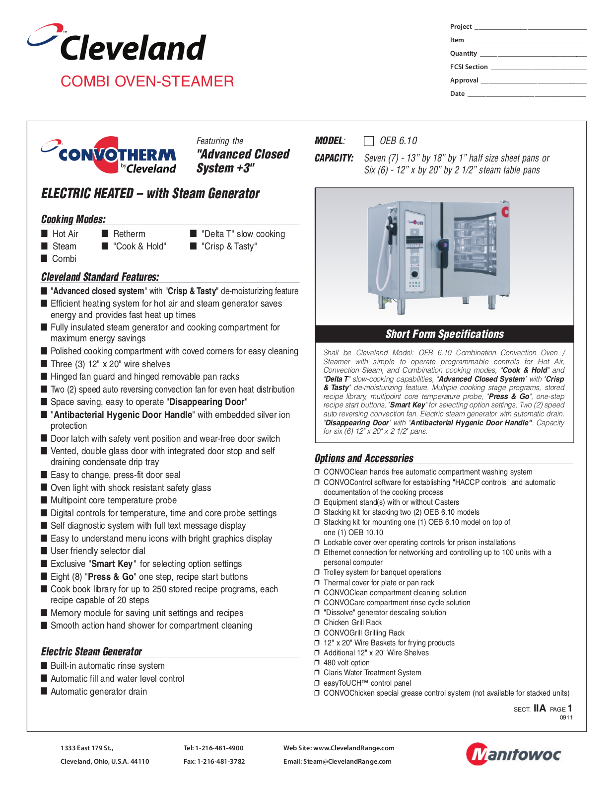 Cleveland OEB 6.10 User Manual