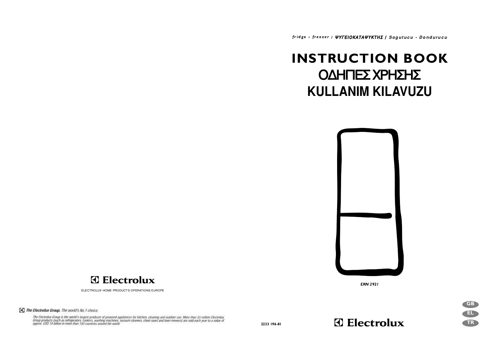 Electrolux ER1824I, ER8124I User Manual