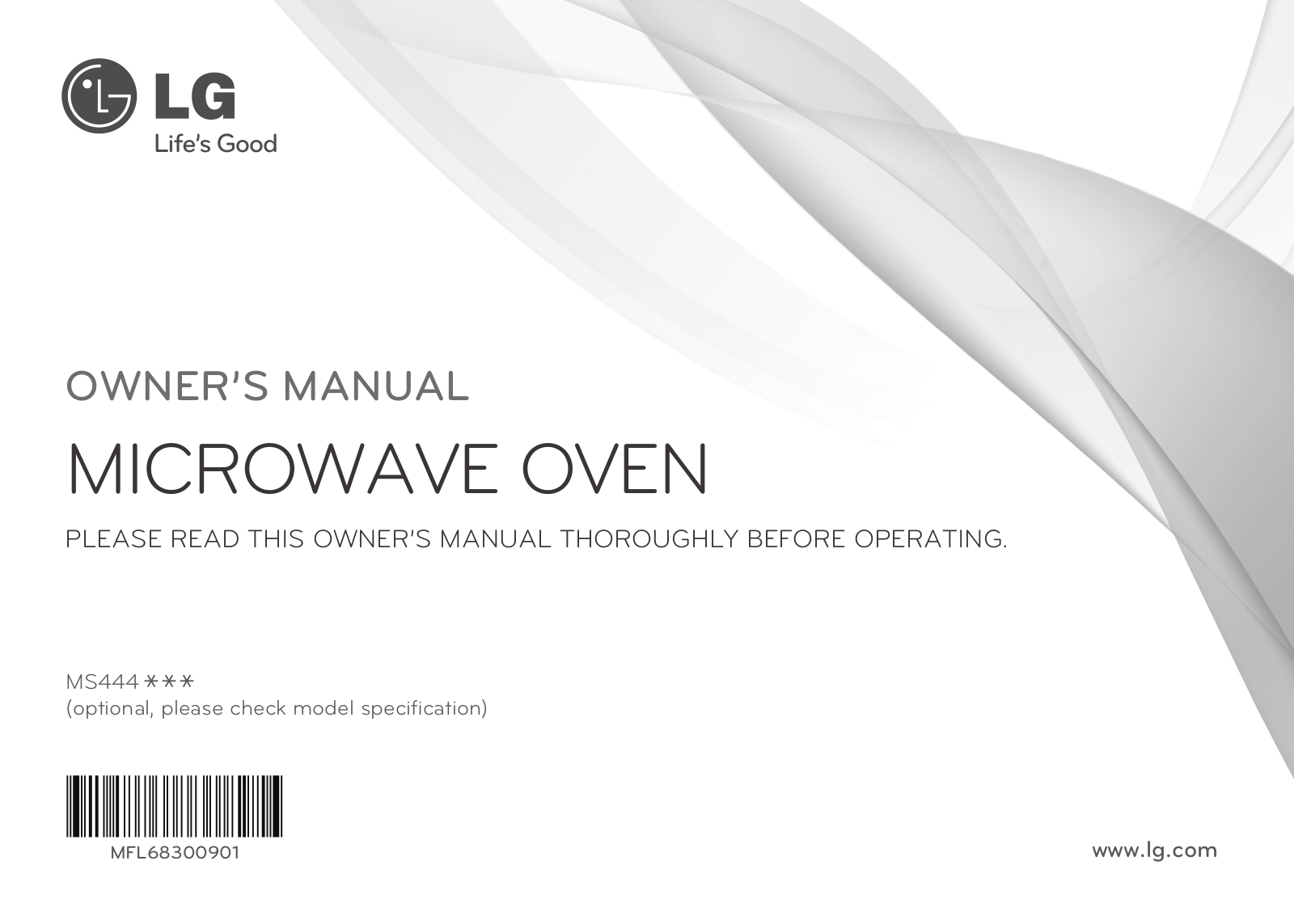 LG MS4444SAKM Owner’s Manual