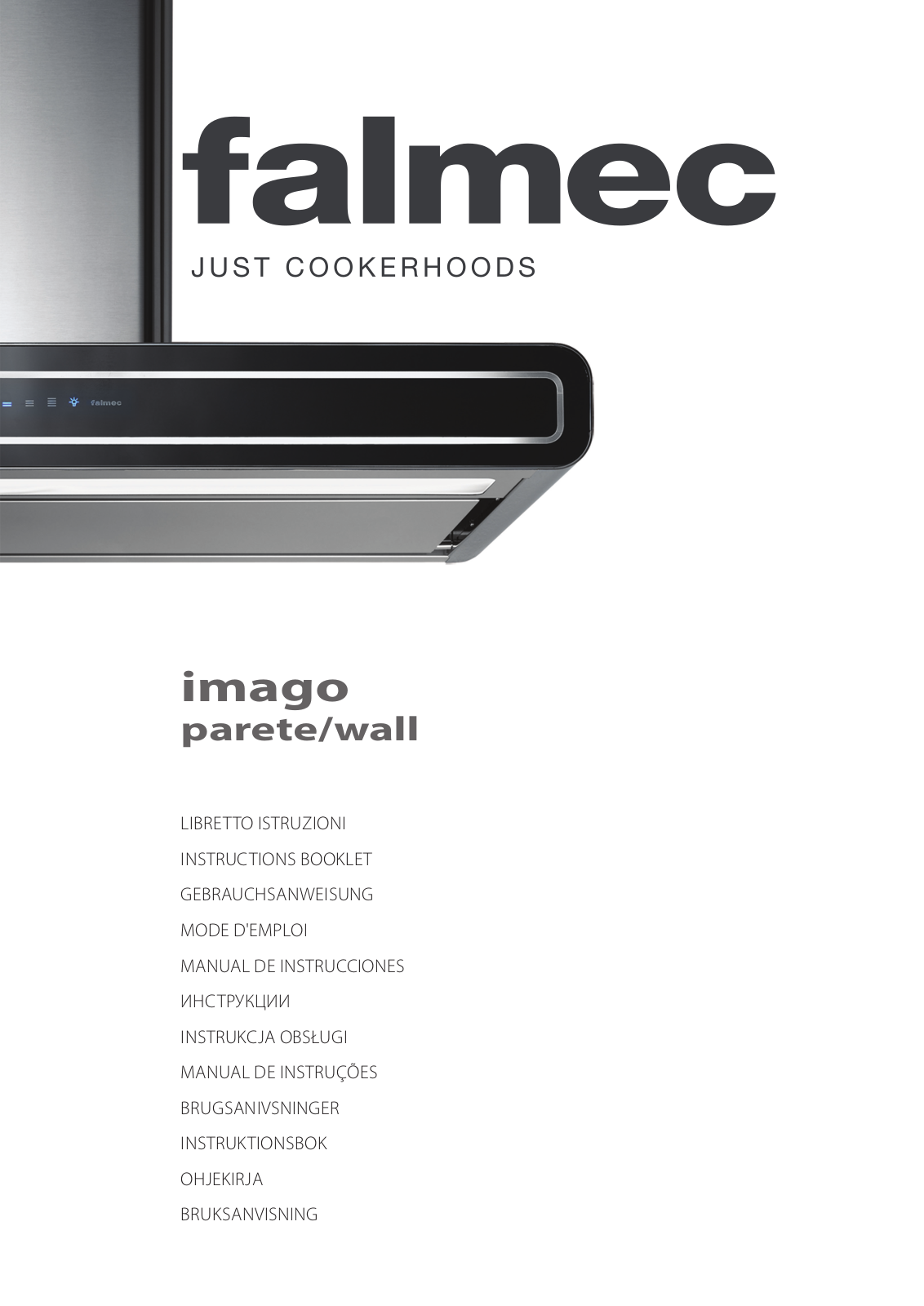 Falmec IMAGO 90 INSTRUCTIONS BOOKLET