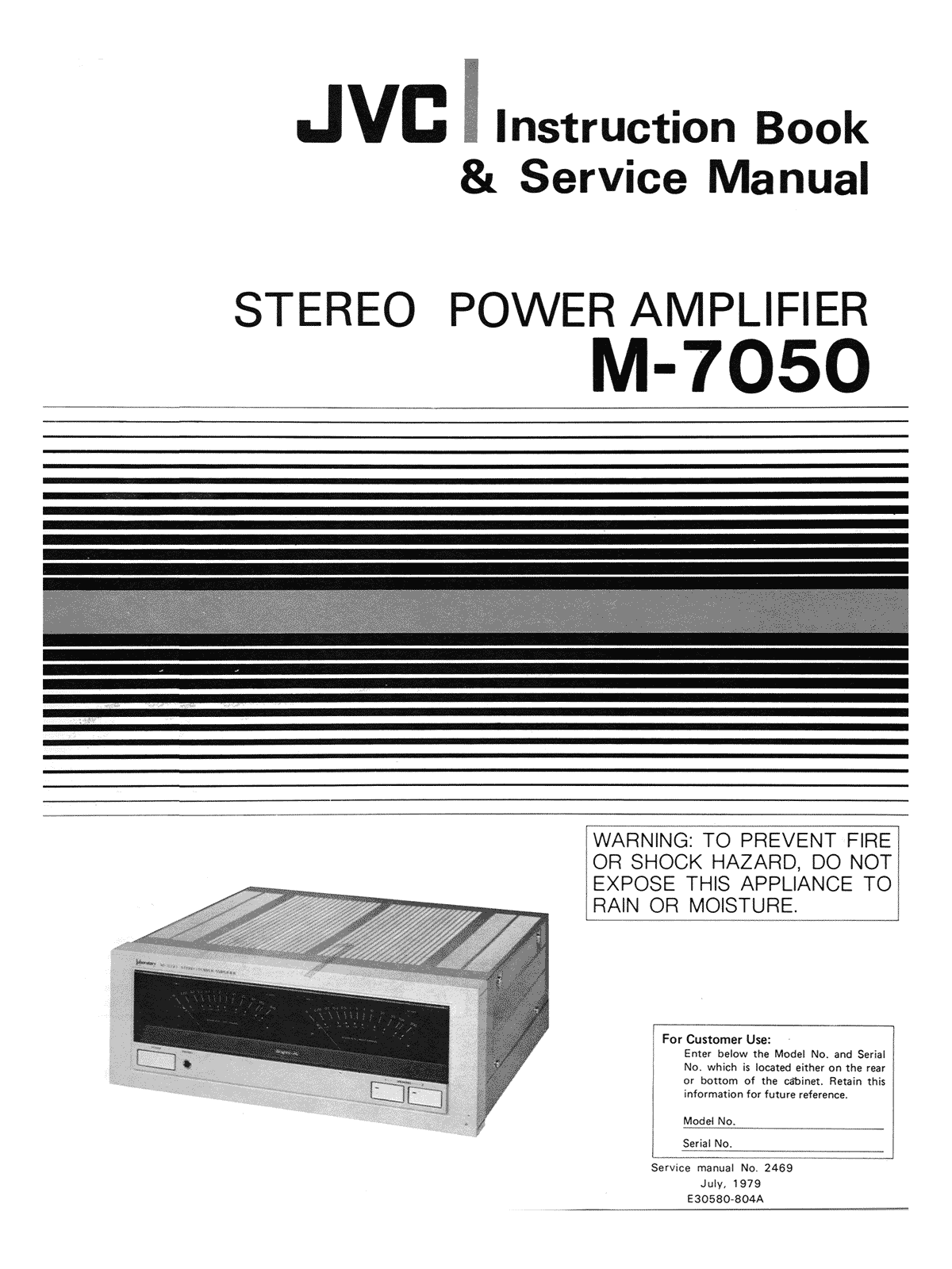 JVC M-7050 Service manual