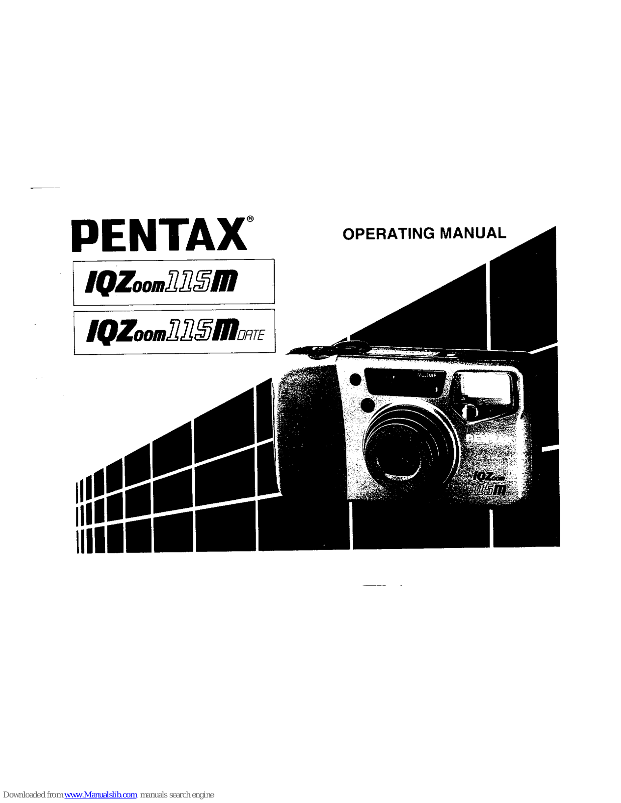 Pentax IQZoom 115M Date, IQZoom 115M Operating Manual