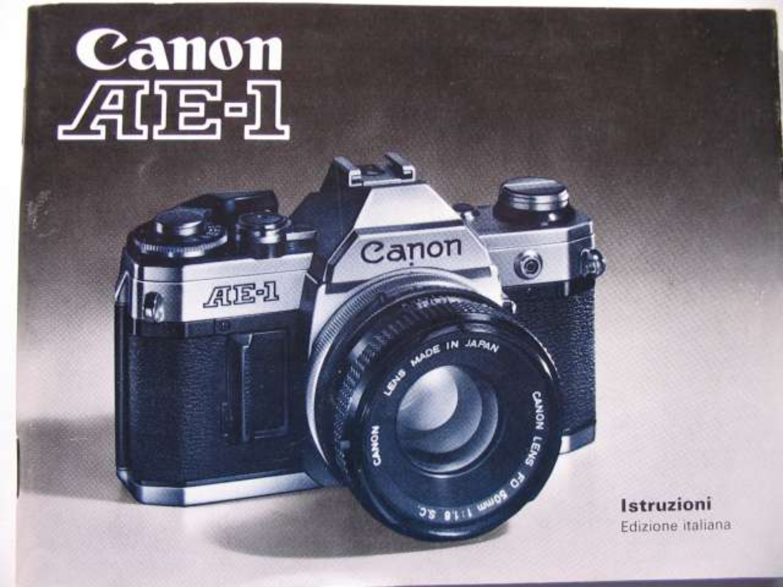 Canon AE-1 BROCHURE