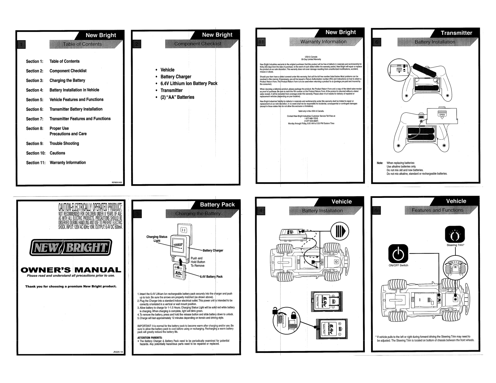 New Bright Co 64BS User Manual