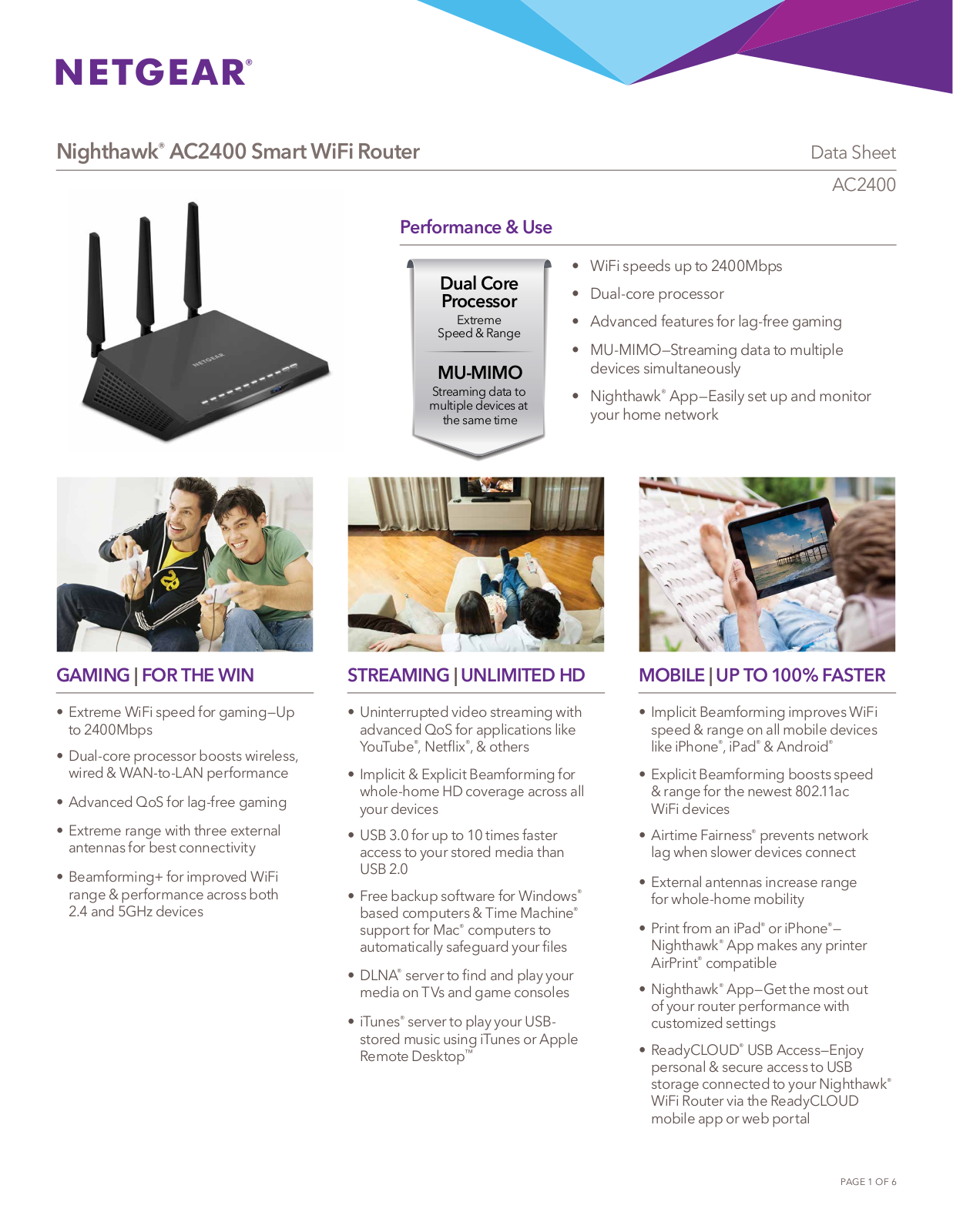 Netgear AC2400 User Manual