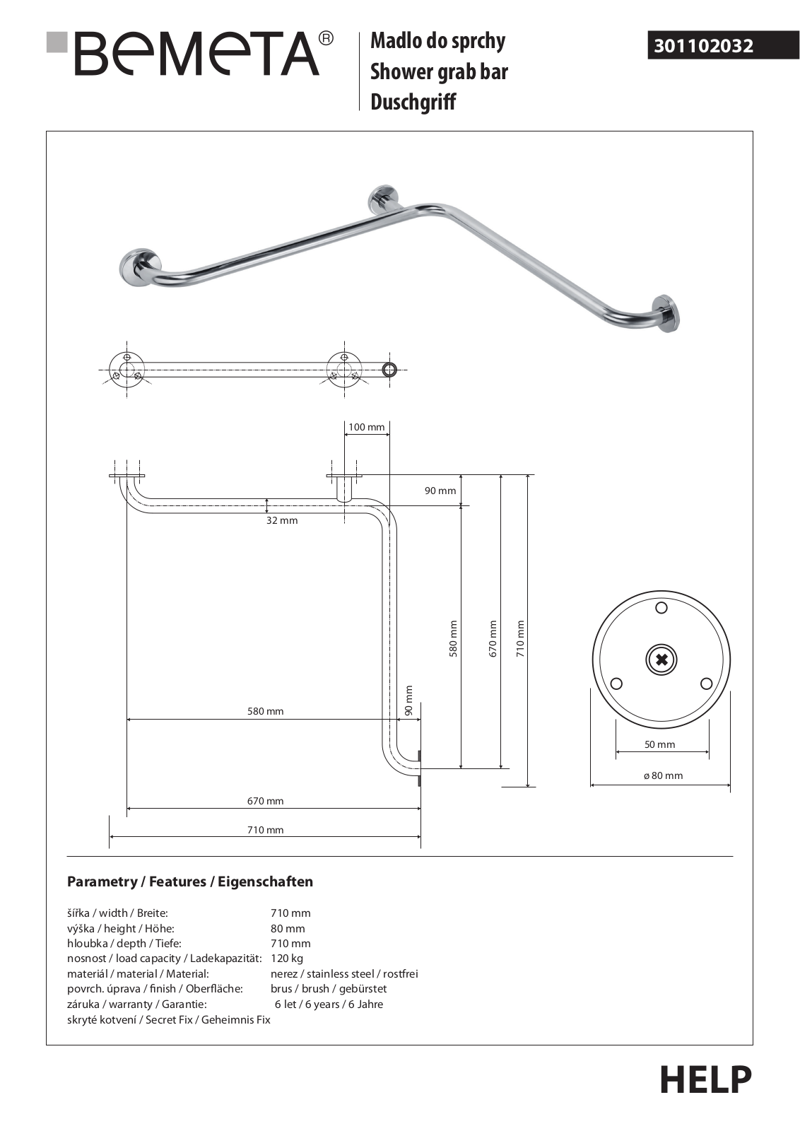 Bemeta Help 301102032 User guide