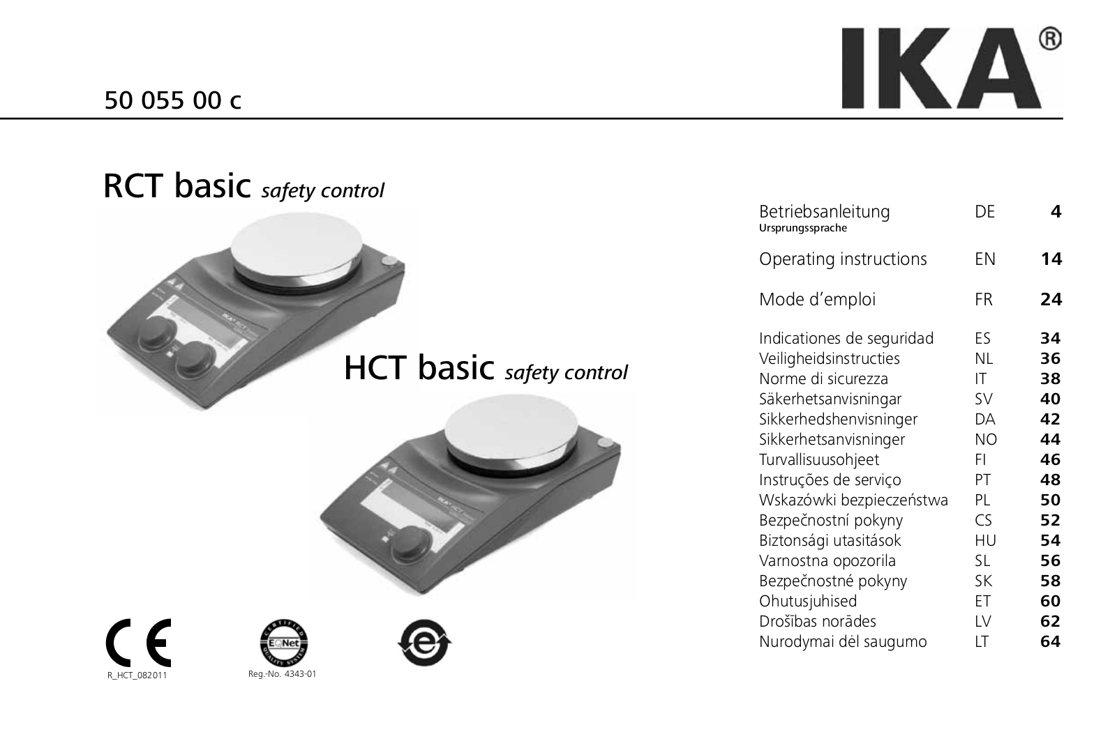 IKA RCT basic User Manual